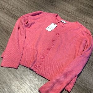 Point Zero Pink Grapefruit Cardigan . NEW